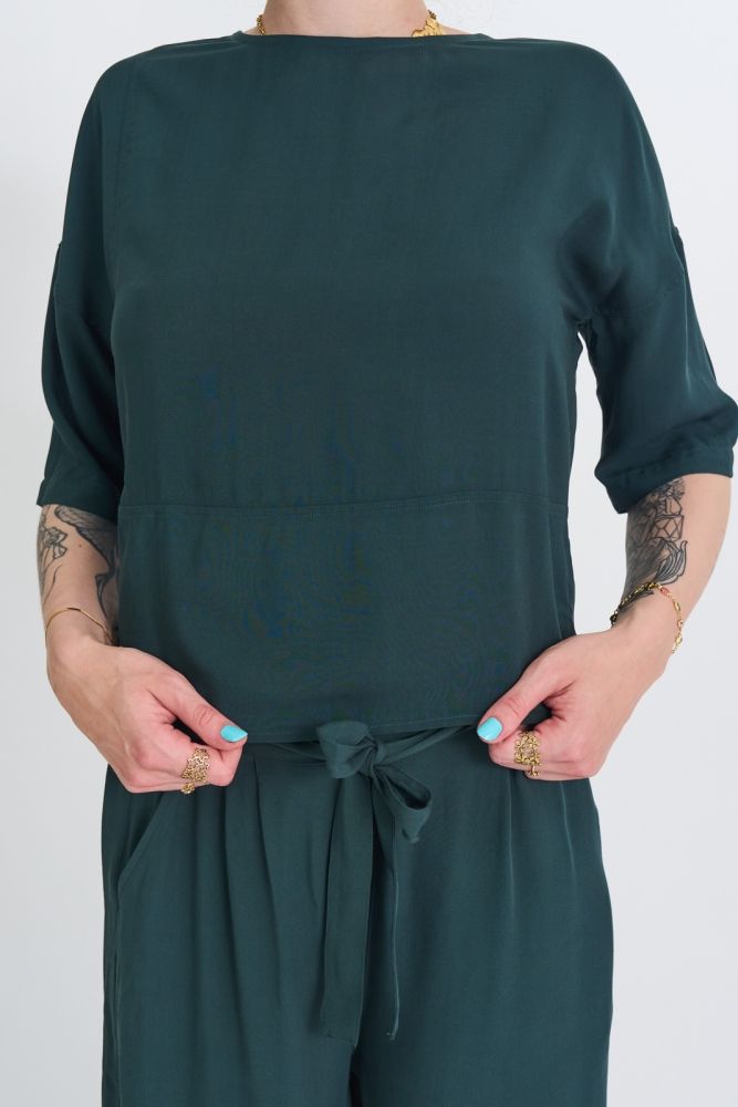 Zerum | Top Maita pine green - 100% Ecovero