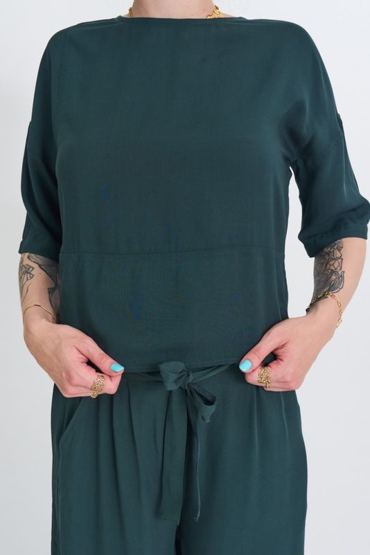 Zerum | Top Maita pine green - 100% Ecovero