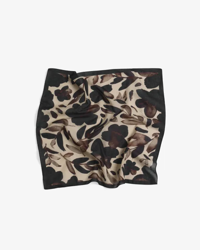 Rotholz | Organic cotton bandana - sand flowers - made in Portugal