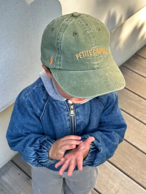 Milinane | Washed children´s cap petite crapule 50cm - cotton twill - made in Portugal