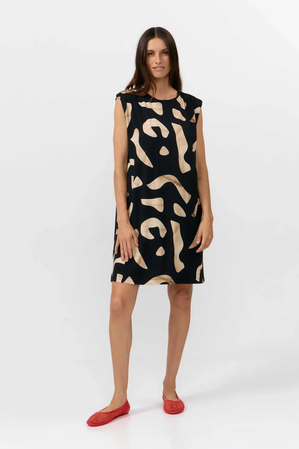 Suite13 | LAST ONE in L - Shire dress print stones - ecovero viscose