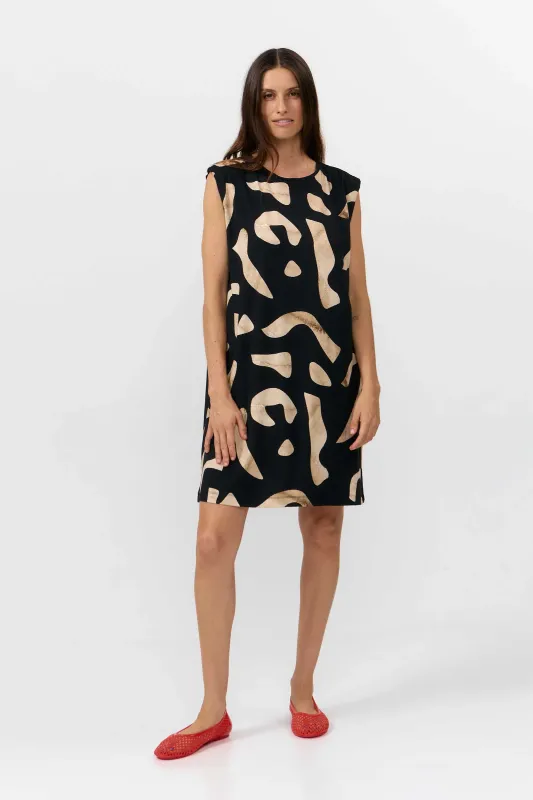 Suite13 | LAST ONE in L - Shire dress print stones - ecovero viscose