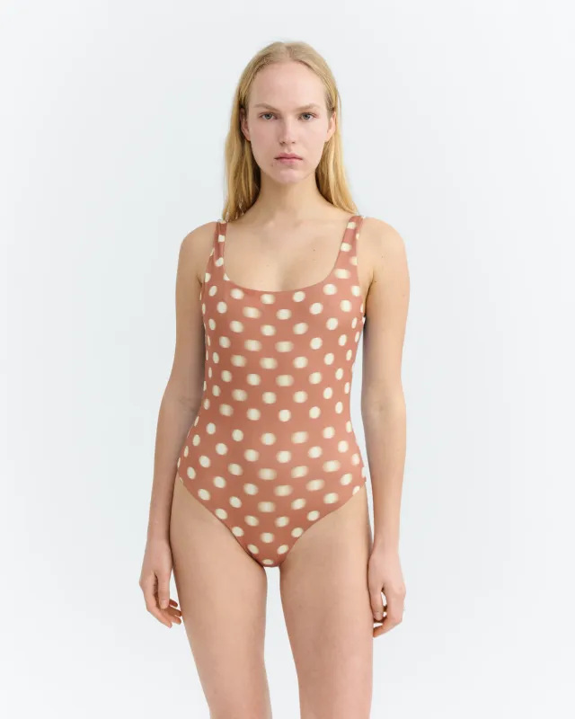Thinking Mu | Bathing suit Polka dot Amalfi - Recycled polyester &amp; polyamide