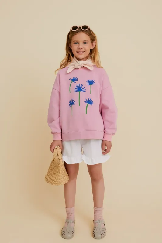 OXOX Club | Cornflower sweatshirt - organic cotton - made in Lithuania