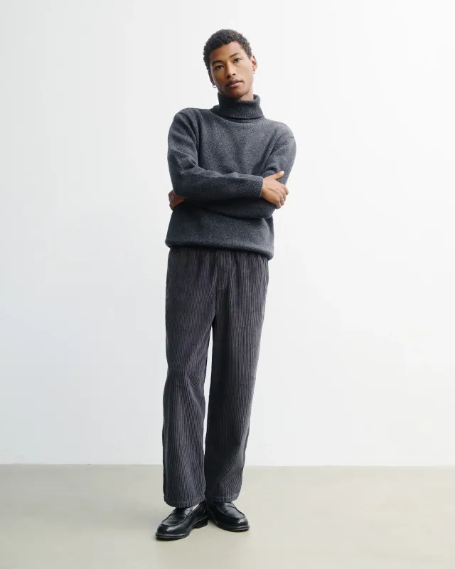 Rotholz | Turtleneck merino wool unisex - anthracite - made in Portugal