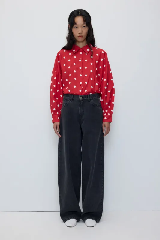 Rita Row | Berenice jeans washed black - cotton - made in Spain