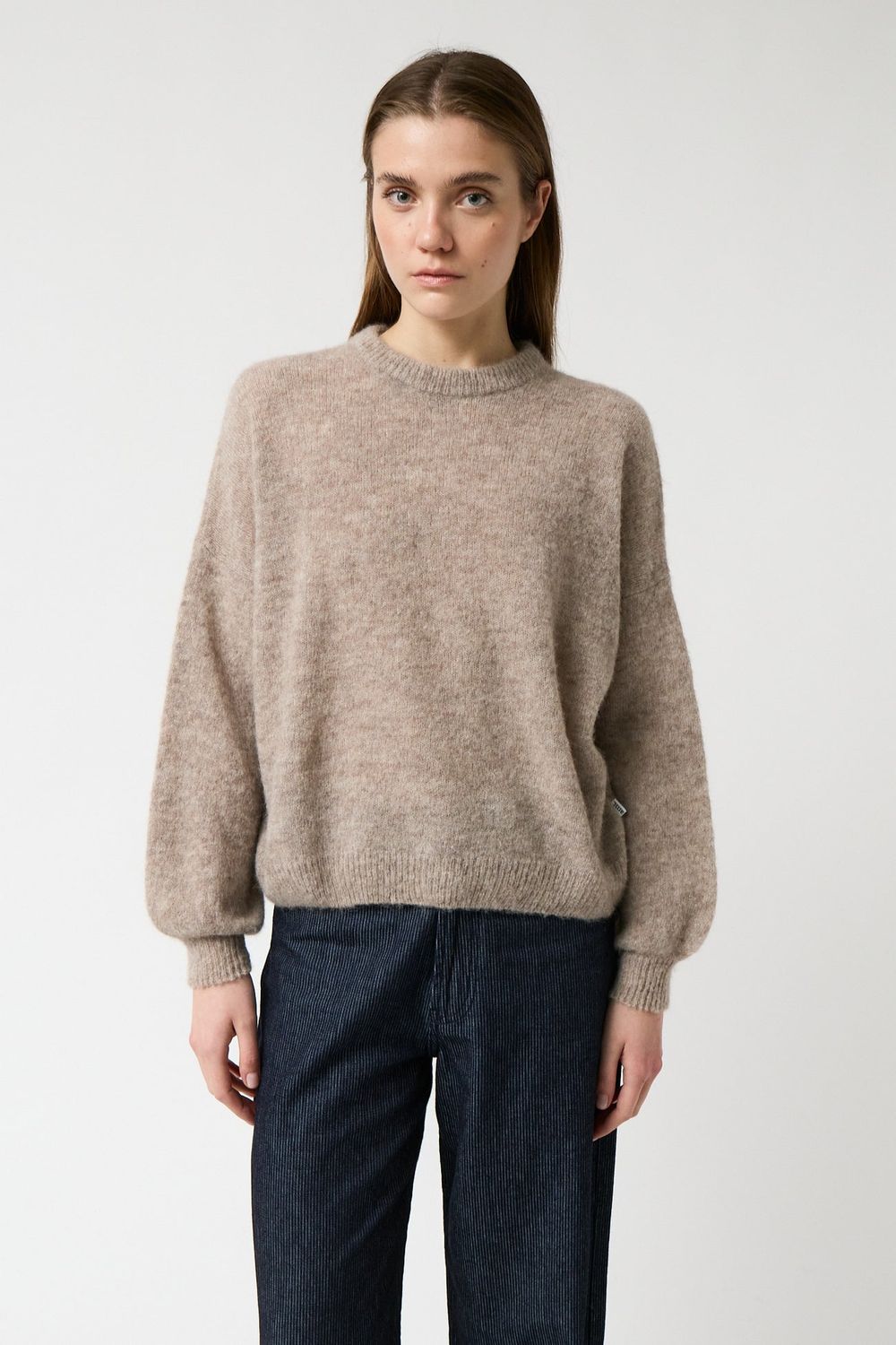 amt. Studio | Galeta sweater baby alpaca &amp; merino wool - Visone sand - made in Spain