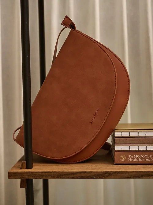 Monk &amp; Anna | Soma half moon bag - carnelian/ terra - PU vegan leather
