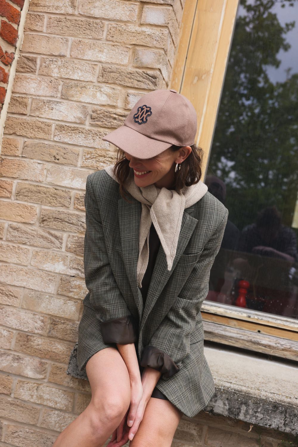 SoFamily | Colette wool scarf beige - wool, viscose &amp; cashmere