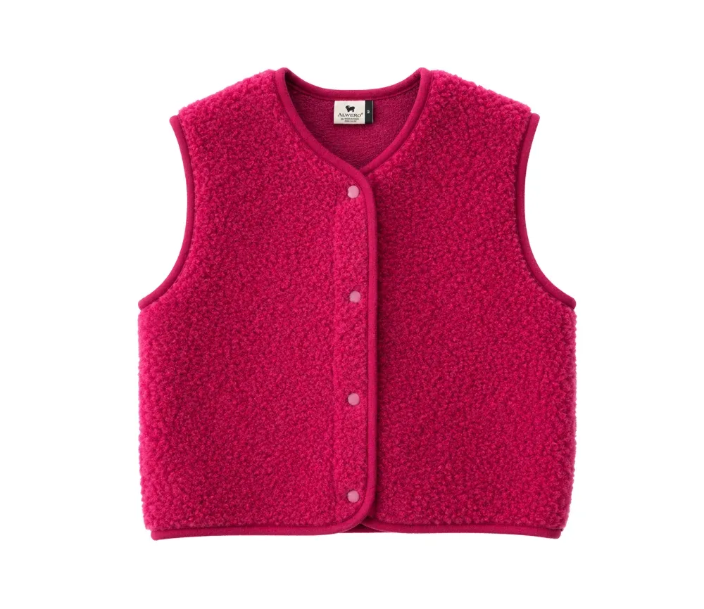 Alwero | Bodywarmer "TYB" merino wool beet red - made in Poland
