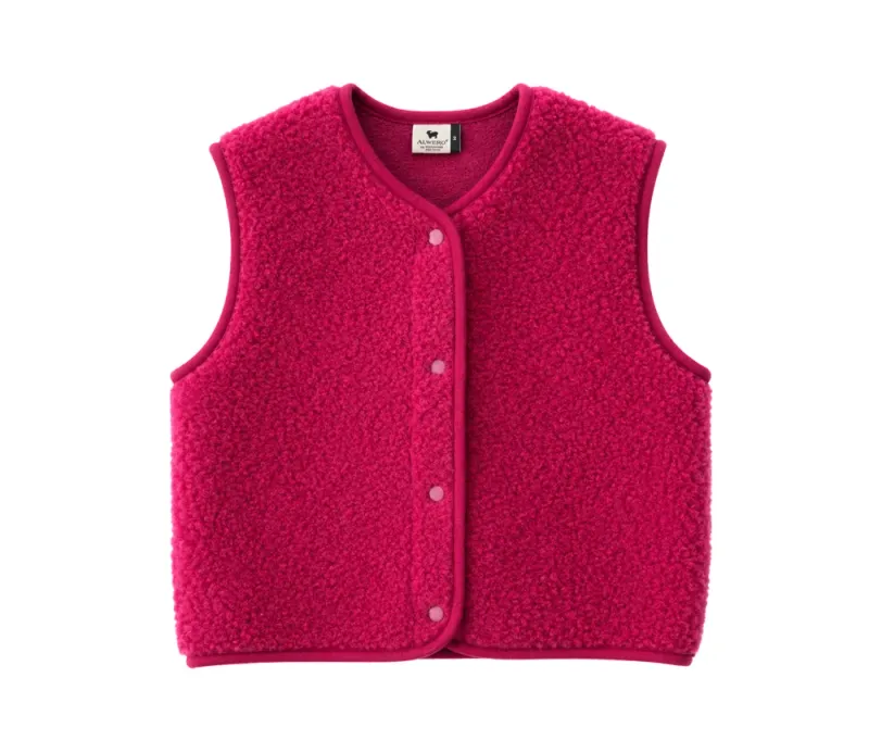 Alwero | Bodywarmer "TYB" merino wool beet red - made in Poland
