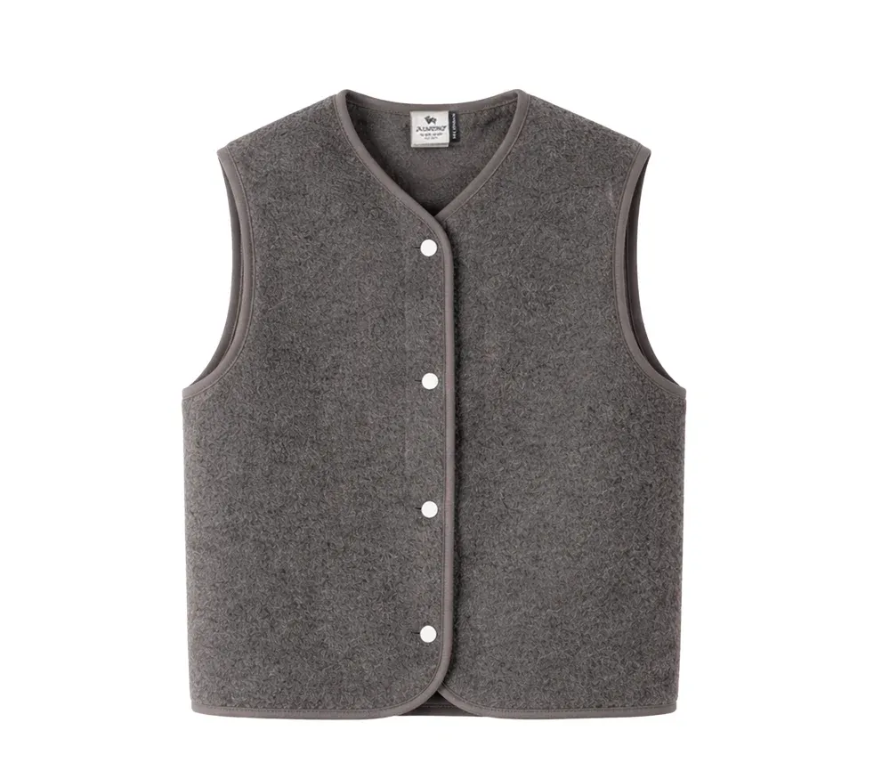 Alwero | Bodywarmer "TYB" mouse felted wool - made in Poland