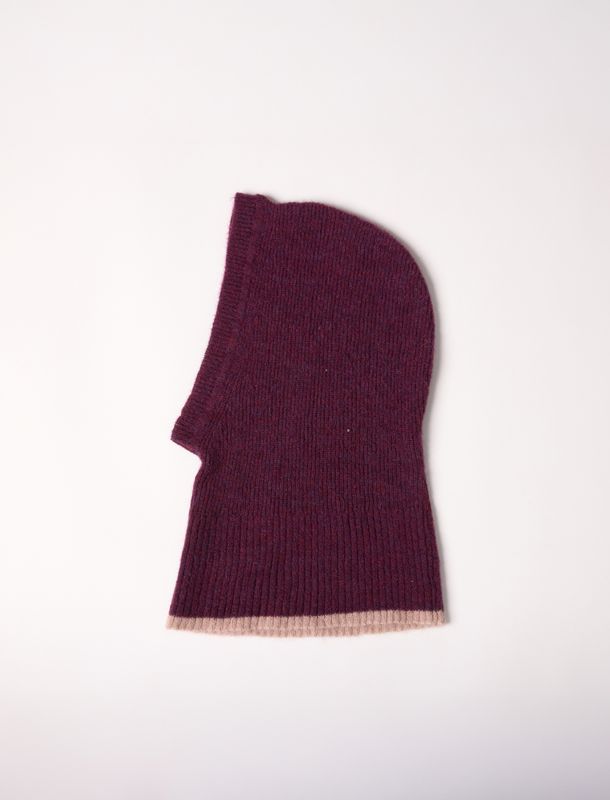 Maradji | Alpaca hood balaclava fig - knitted in Italy
