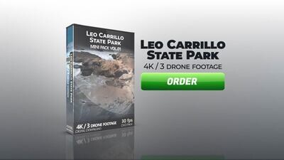 Leo Carrillo State Beach / Aerial footage pack vol.1