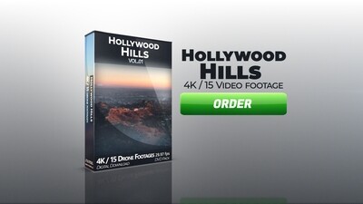 HOLLYWOOD HILLS / Aerial footage pack vol.1 HOLLYWOOD HILLS / Aerial footage pack vol.1