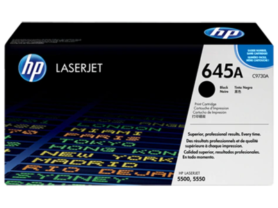 HP CLJ 5500 BLACK PRINT CARTRIDGE HP COLOR LASERJET ALL-IN-ONE SMART PRINT CARTRIDGE CONTAINS TONER DEVELOPER AND IMAGING DRUM. APPROXIMATE CARTRIDGE YIELD 13 000 PAGES BASED ON 5% COVERAGE. HP CLJ 5500 BLACK PRINT CARTRIDGE HP COLOR LASERJET ALL-IN-ONE SMART PRINT CARTRIDGE CONTAINS TONER DEVELOPER AND IMAGING DRUM. APPROXIMATE CARTRIDGE YIELD 13 000 PAGES BASED ON 5% COVERAGE.