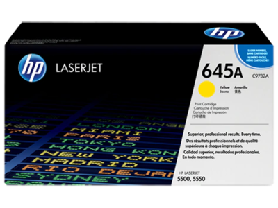 HP CLJ 5500 YELLOW PRINT CARTRIDGE HP COLOR LASERJET ALL-IN-ONE SMART PRINT CARTRIDGE CONTAINS TONER DEVELOPER AND IMAGING DRUM. APPROXIMATE CARTRIDGE YIELD 12 000 PAGES BASED ON 5% COVERAGE. HP CLJ 5500 YELLOW PRINT CARTRIDGE HP COLOR LASERJET ALL-IN-ONE SMART PRINT CARTRIDGE CONTAINS TONER DEVELOPER AND IMAGING DRUM. APPROXIMATE CARTRIDGE YIELD 12 000 PAGES BASED ON 5% COVERAGE.