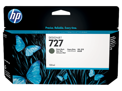 HP 727 130ml Matte Black Ink Cartridge (B3P22A)