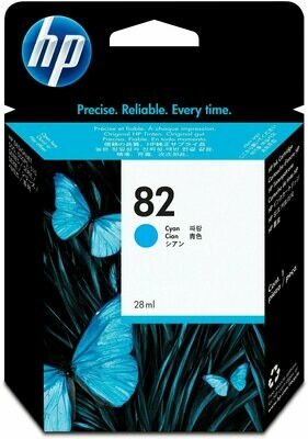 HP No. 82 Ink Cartridge Cyan 69ml HP No. 82 Ink Cartridge Cyan 69ml