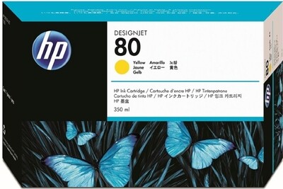 HP 80 Ink Cartridge Yellow 350ml (C4848A) HP 80 Ink Cartridge Yellow 350ml (C4848A)