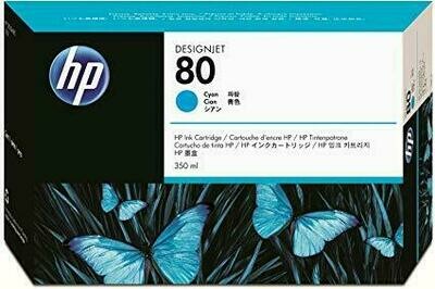 HP 80 Ink Cartridge Cyan 350ml (C4846A) HP 80 Ink Cartridge Cyan 350ml (C4846A)