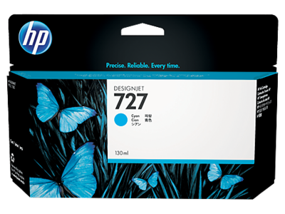 HP 727 130ml Cyan Ink Cartridge (B3P19A) HP 727 130ml Cyan Ink Cartridge (B3P19A)