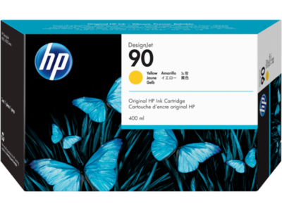 HP 90 Yellow Ink Cartridge (400 ml) (C5065A) HP 90 Yellow Ink Cartridge (400 ml) (C5065A)