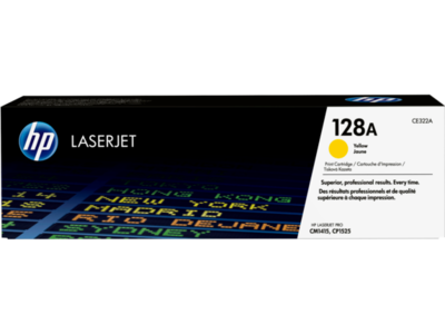 HP 128A Yellow Original Laserjet Toner Cartridge (1300 pages) (CE322A) (CE322A)