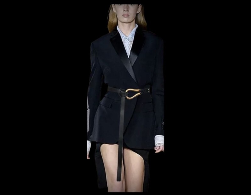 Luxury Solid Faux Leather Belt