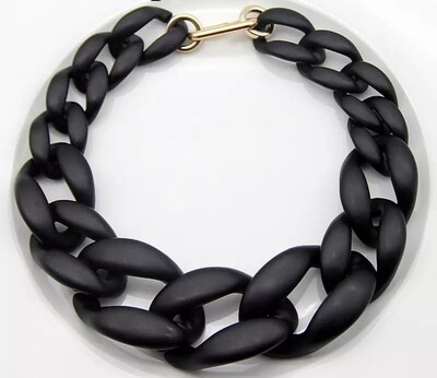 Acrylic Chain Necklace with Alloy Hook