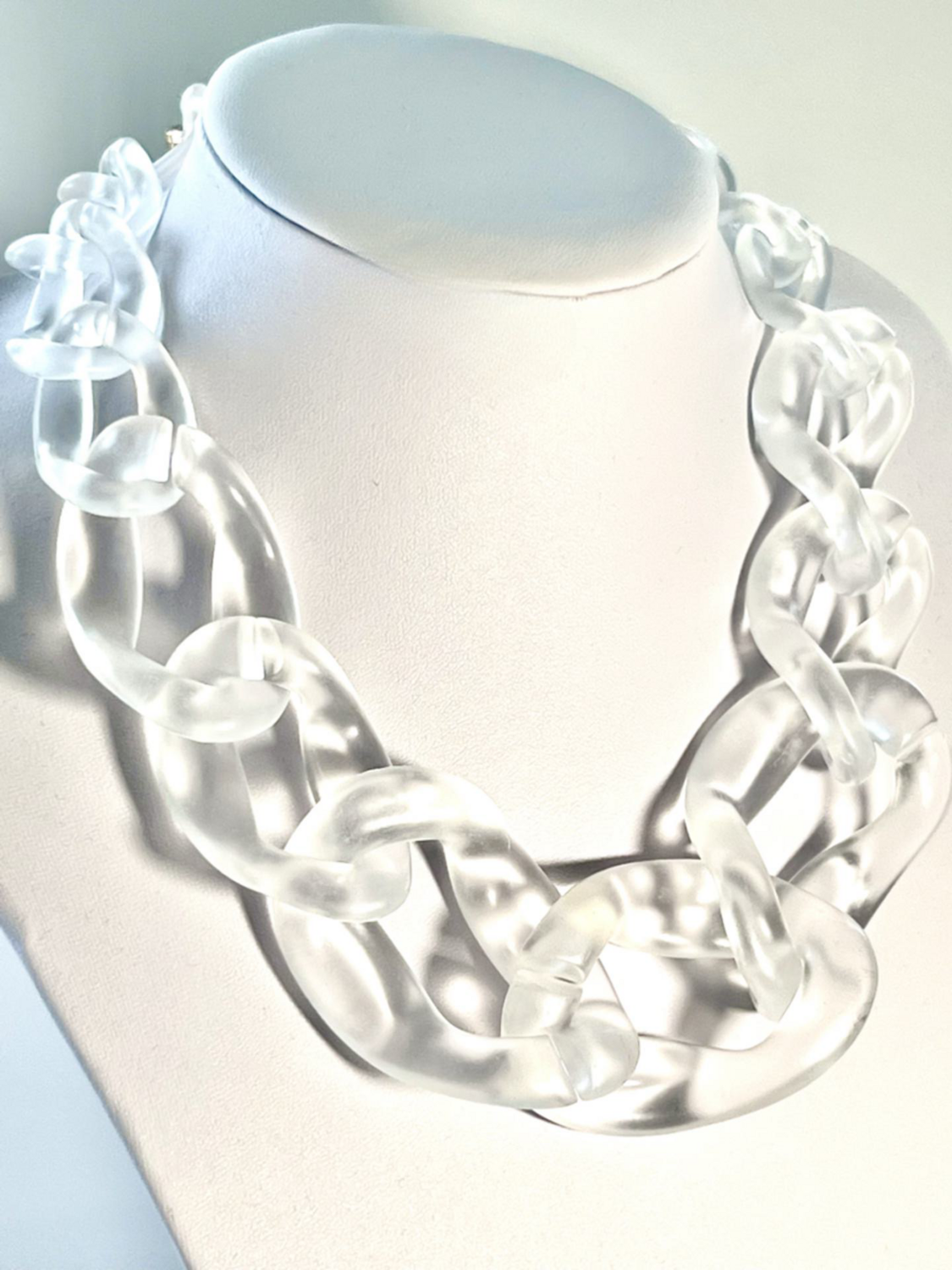 Large Clear Chain Necklace