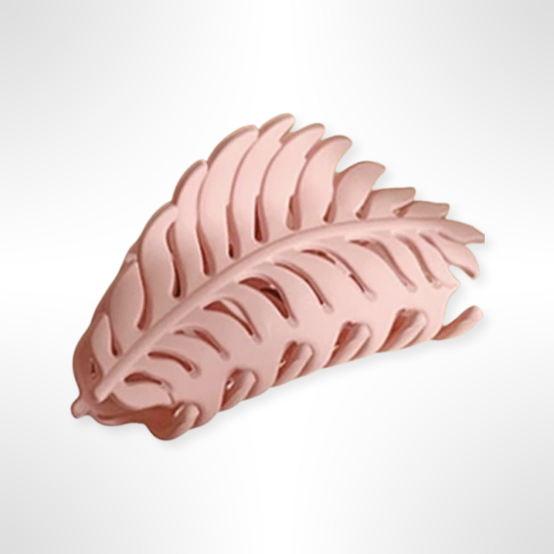 Large Leaf Hair Claw, colour: pink