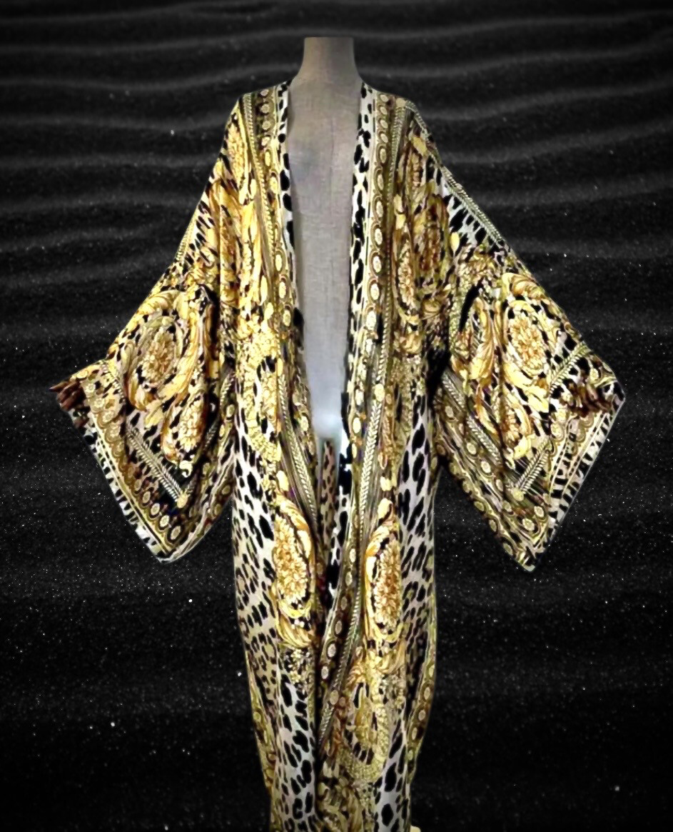 Tigers Print Kimono
