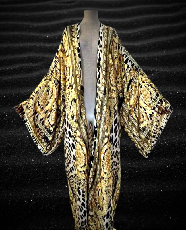 Tigers Print Kimono