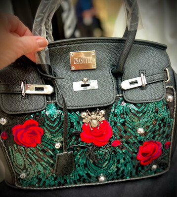 Large Rose Tote Bag