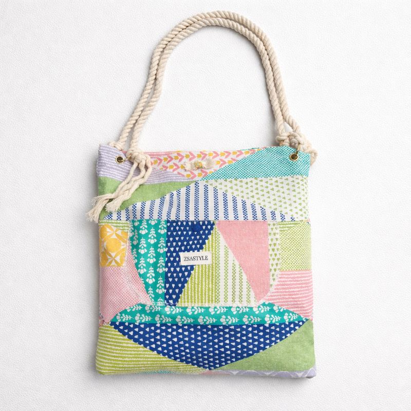 Boho beach tote bag
