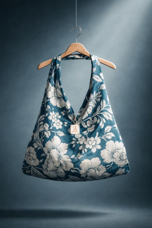 Boho Bag floral in green 