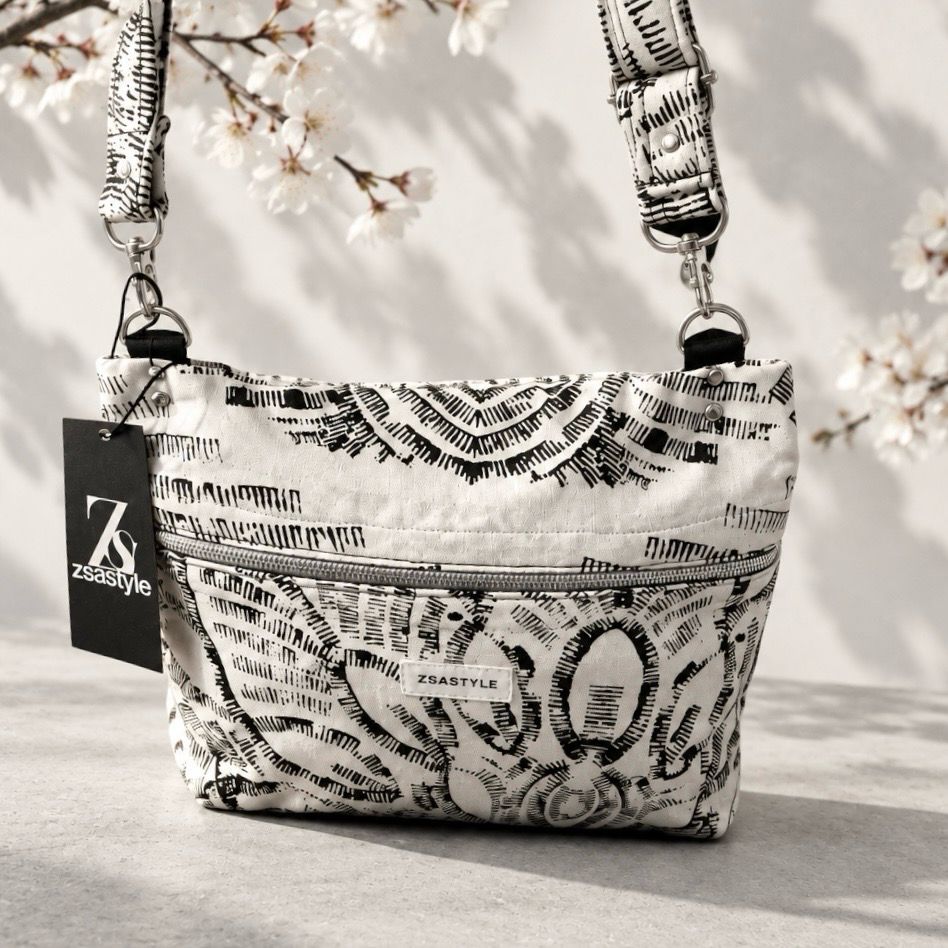 All in one cross body bag black and white All in one cross body bag black and white