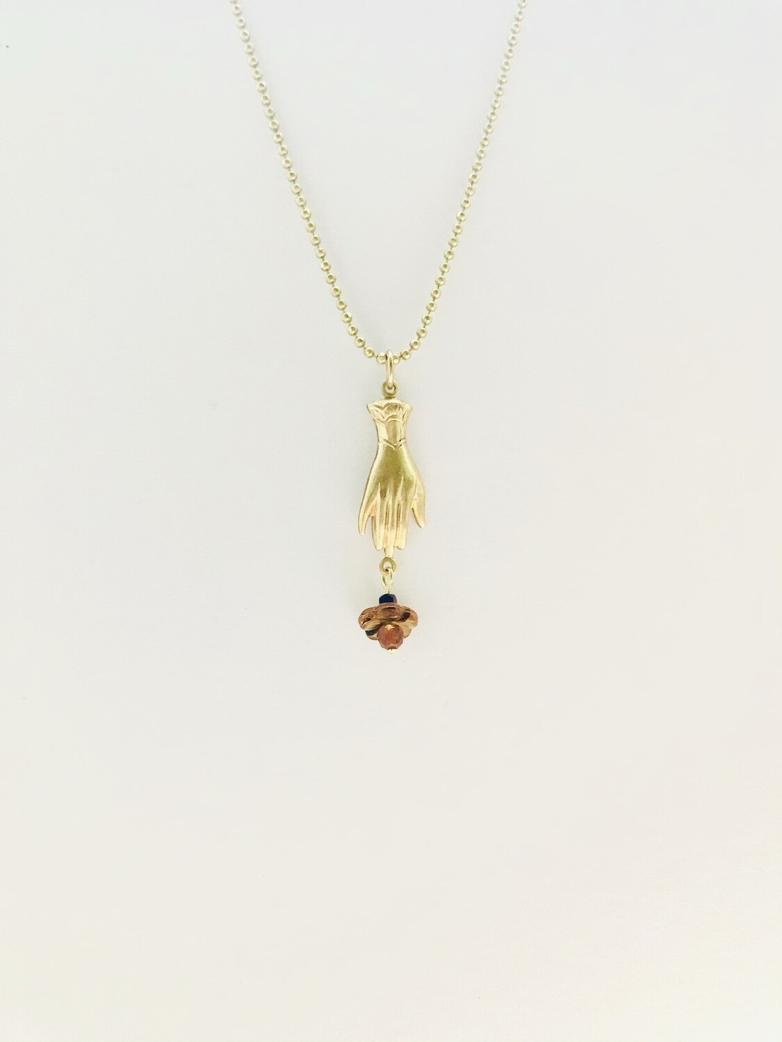 Helping hand flower ball chain