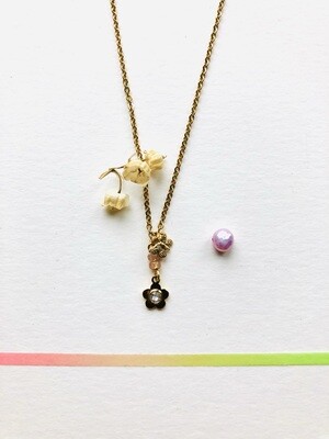 Sweet flower & butterfly necklace