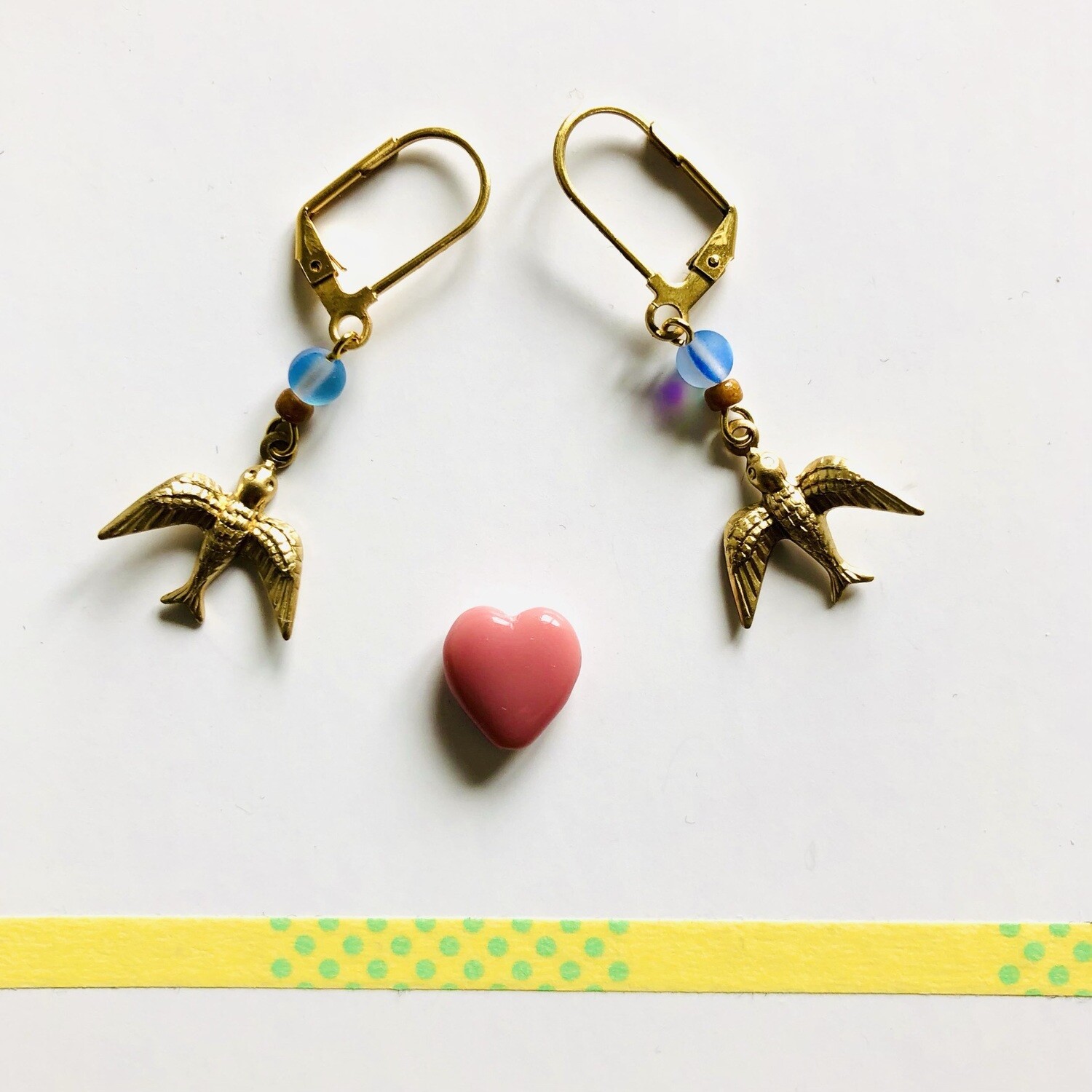 Kahlo blue birds  earrings