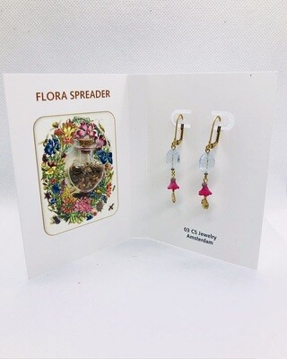 Flora spreader & flower earrings.