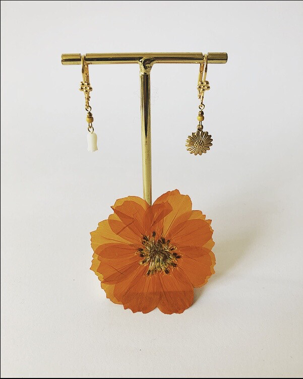 Sunflower, Ladybug & Lily Of The Valley Earrings