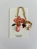 Cameo hummingbird sticky pink necklace