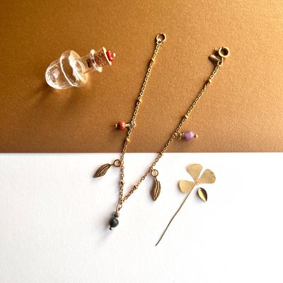 Leaf and berries bracelet