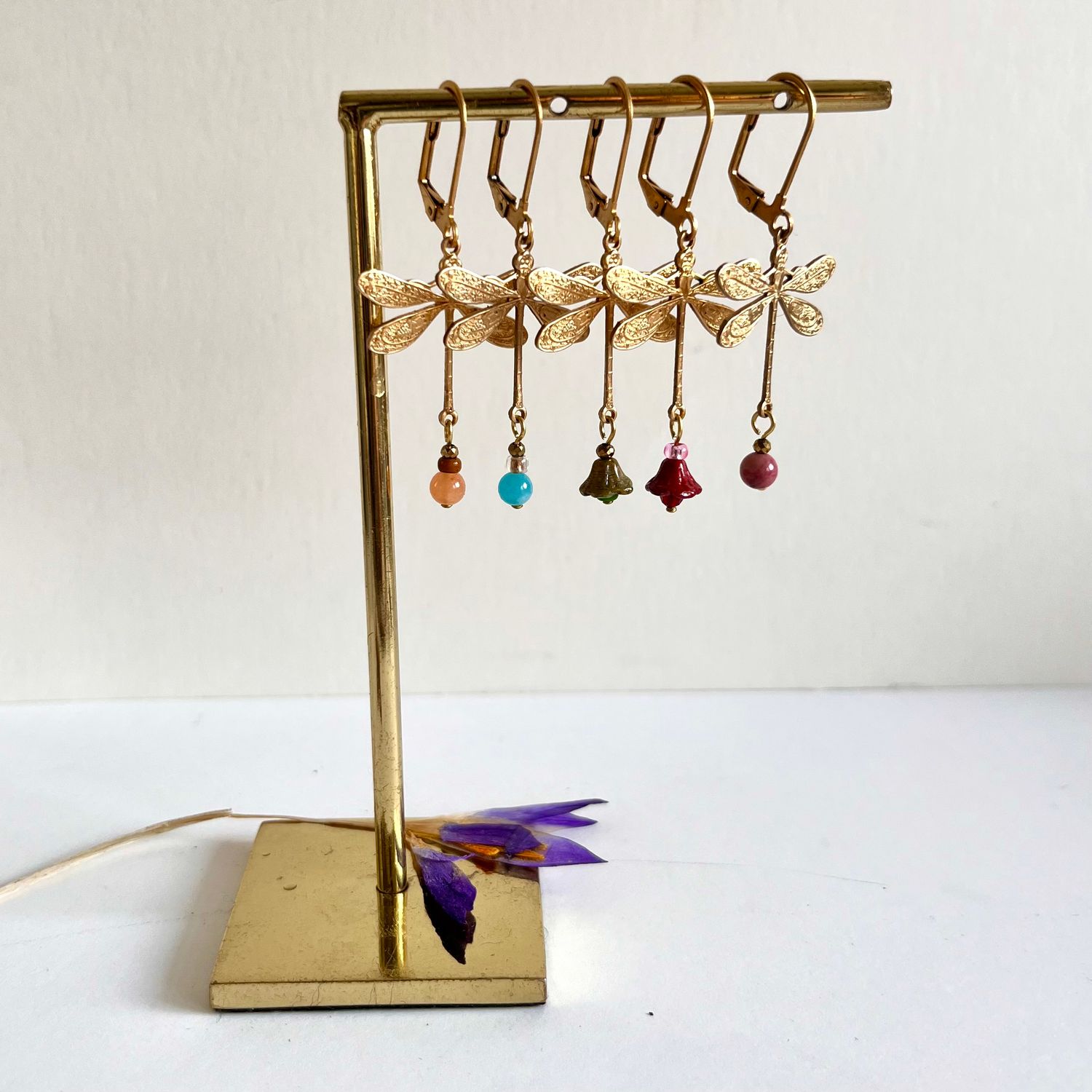 Dragonfly medium various colors earrings