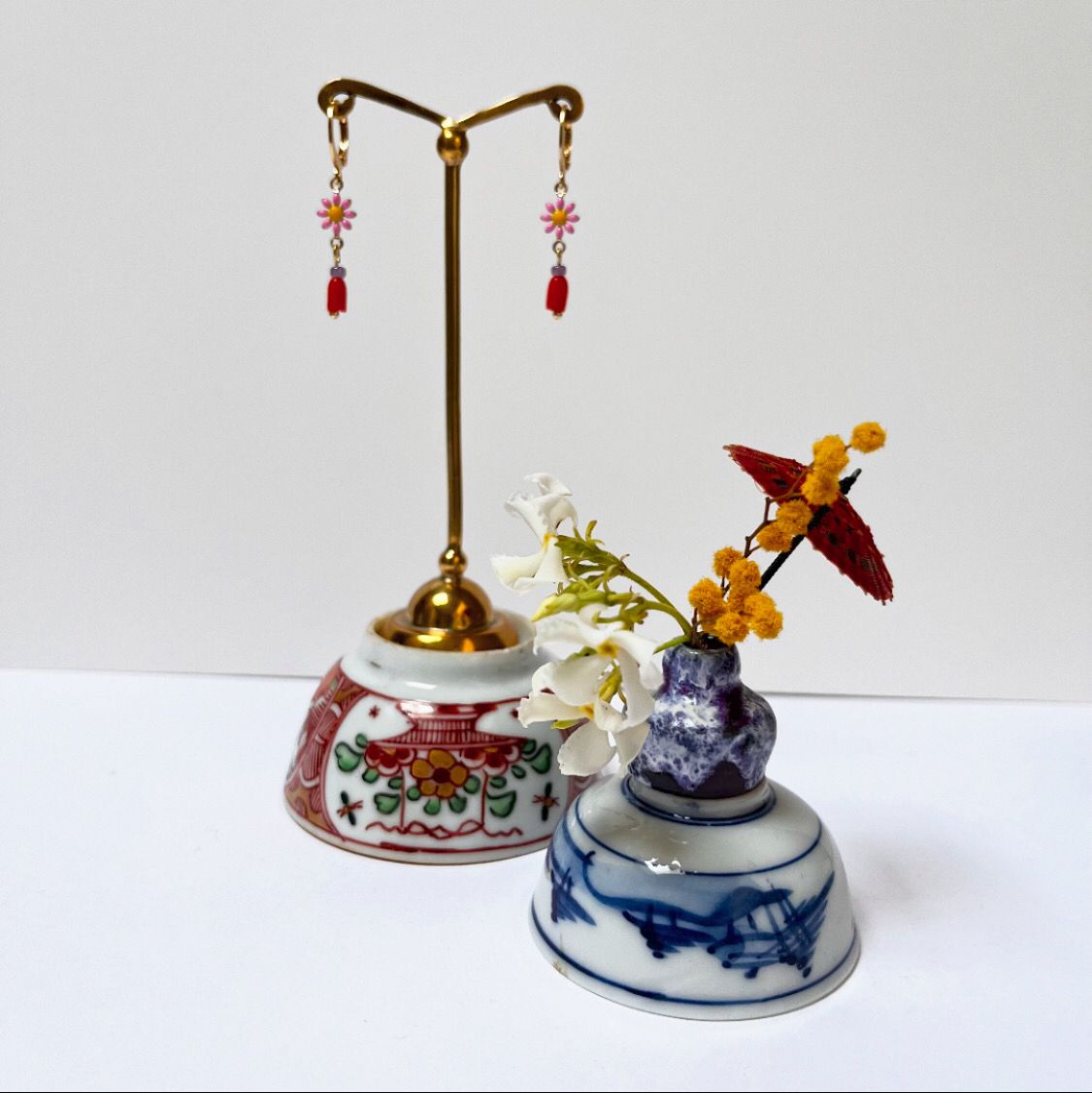 Summer flowers earrings