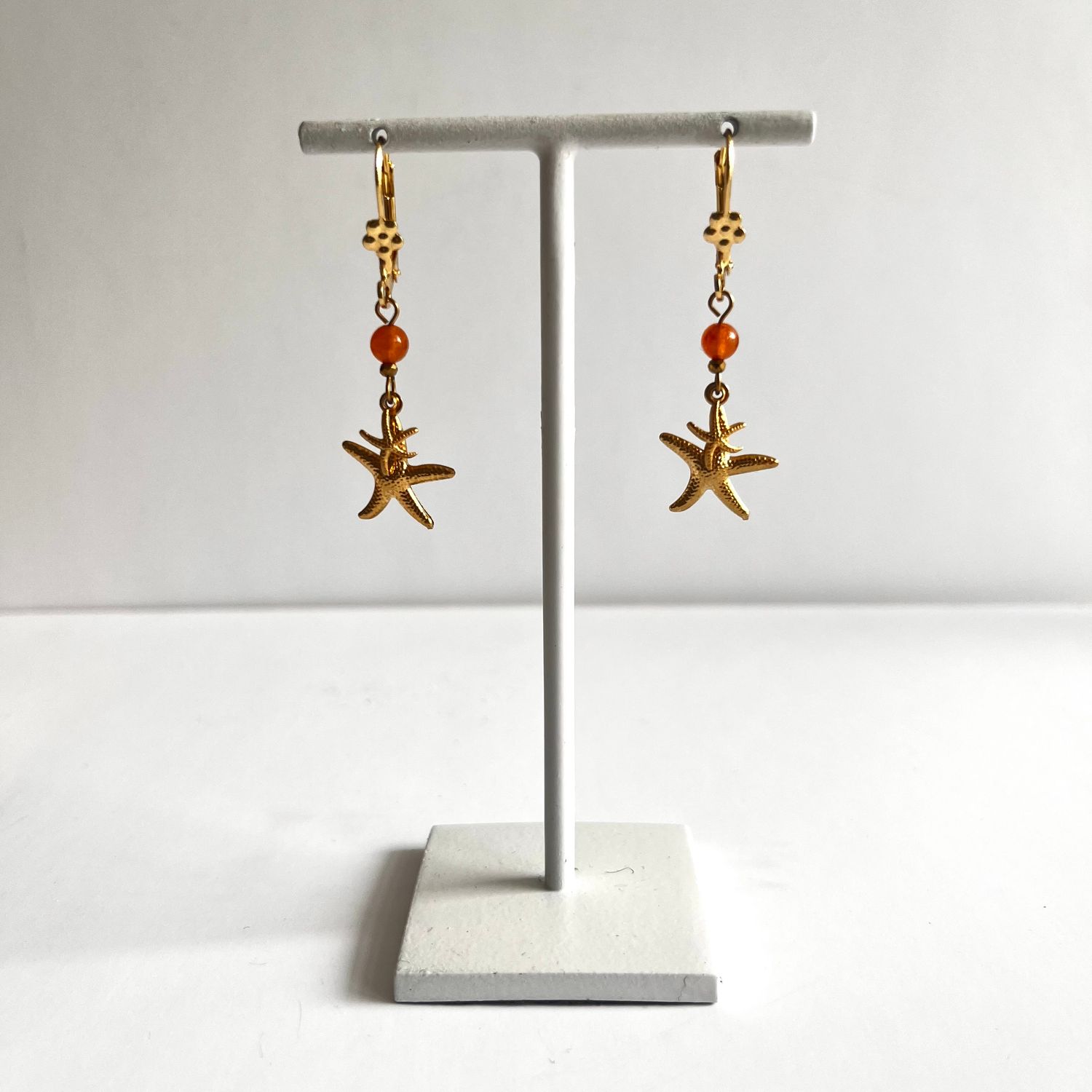 2  starfish earrings