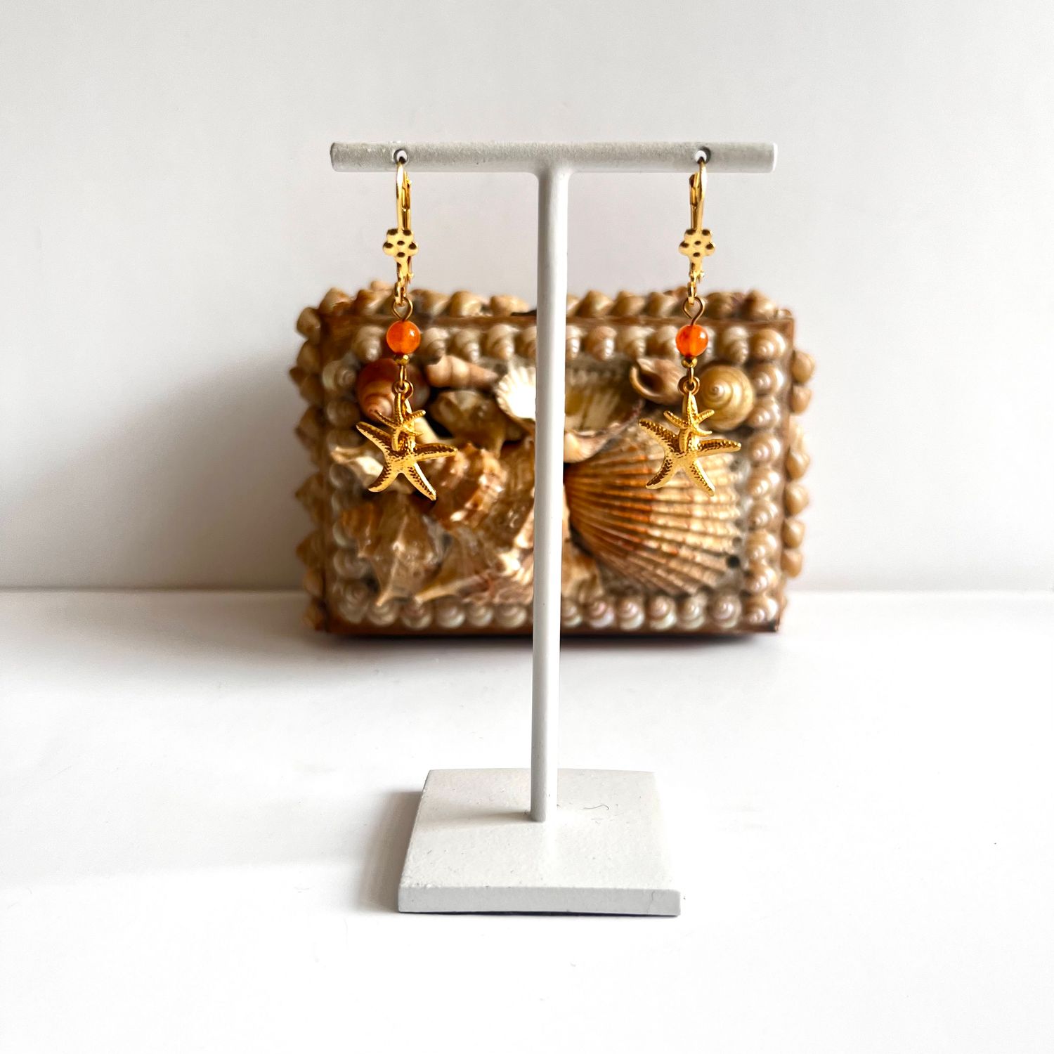 2  starfish earrings