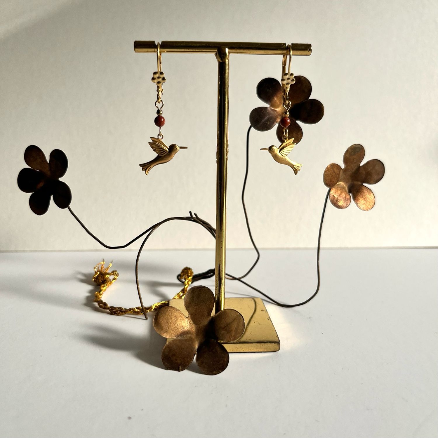 The hummingbird earrings